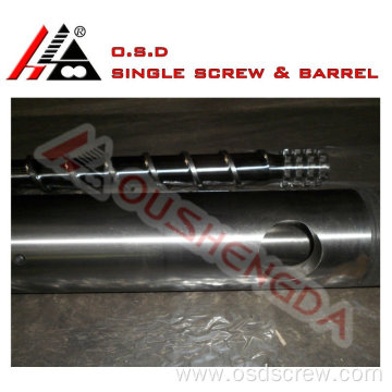 double flight single screw for pe pipe extruding machine